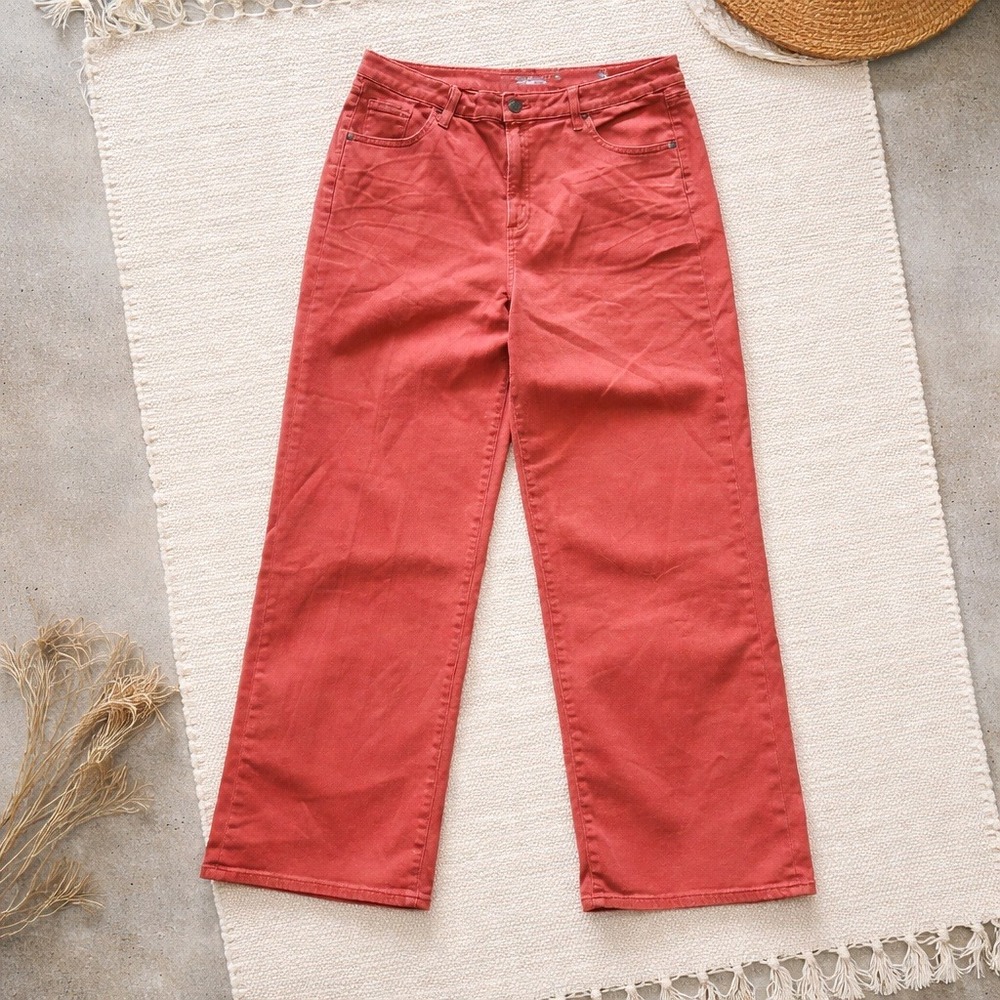 Chico's 3.5 High Rise Straight Leg Jeans Women's XXL Smoked Paprika NWT RV $99